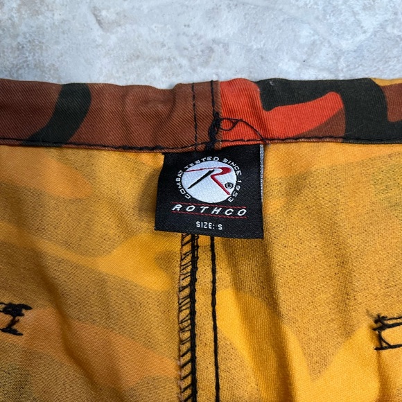 Rothco Baggy Fit Orange Camo Cargo Pants Size Small - Picture 4 of 4